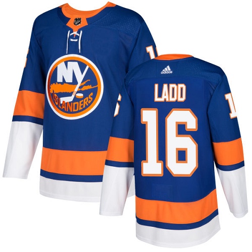 Adidas NEW York Islanders #16 Andrew Ladd Royal Blue Home Authentic Stitched Youth NHL Jersey